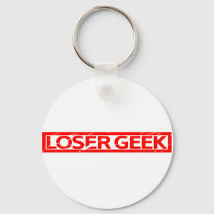 Loser Geek Briefmarke Schlüsselanhänger