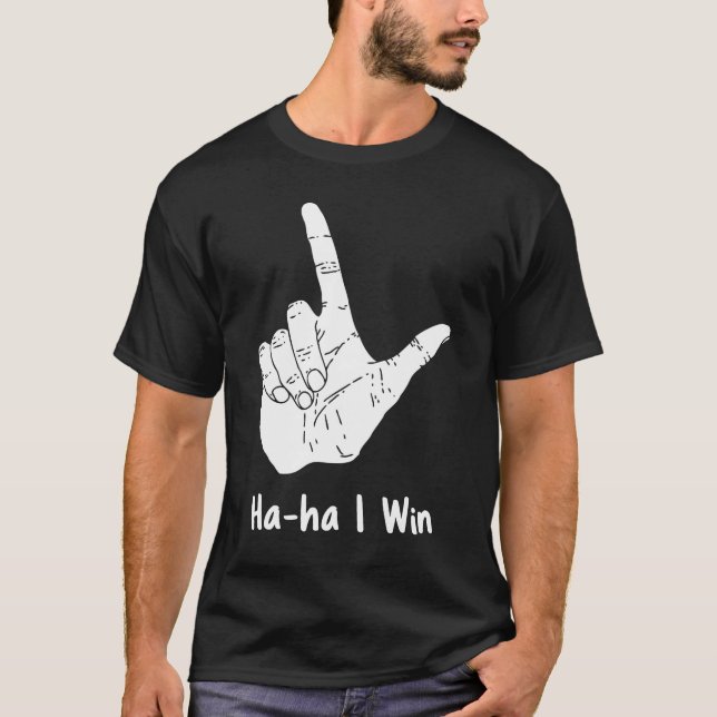 Loser Hand Geste Loser-Symbol T-Shirt (Vorderseite)