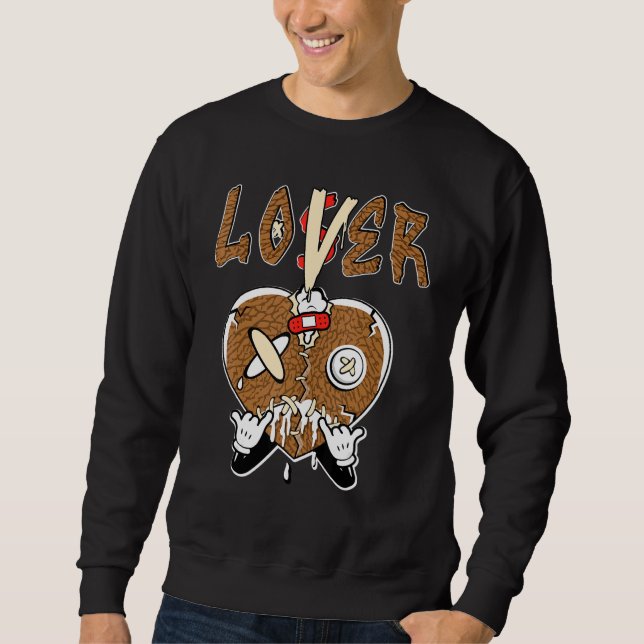Loser  Heart Dripping Desert Elephant 3s Matching Sweatshirt (Vorderseite)