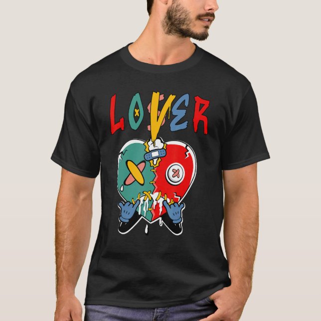 Loser  Heart Dripping Multi 1s Matching T-Shirt (Vorderseite)