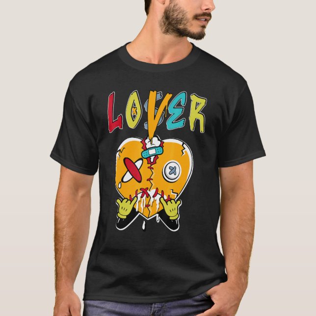 Loser Herz Dripping SB Dunk für Skate Matching T-Shirt (Vorderseite)