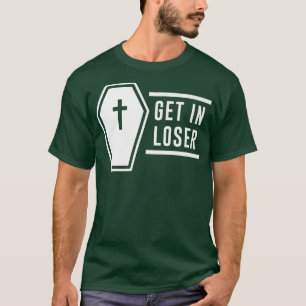 Loser in Coffin Death Friedhof Horror Morticia T-Shirt