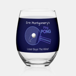 Loser kauft den Wein! Ping Pong Fun Biercocktail Weinglas Ohne Stiel