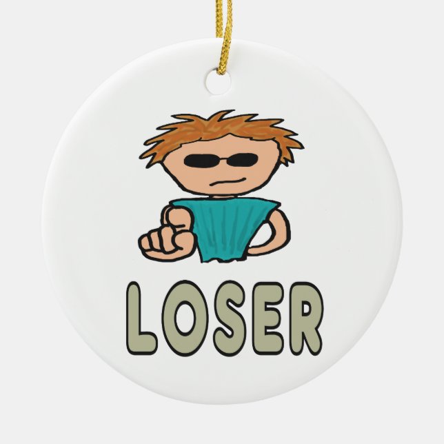 Loser Keramik Ornament (Vorne)