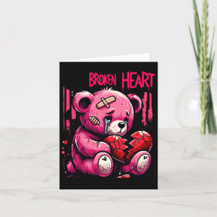 Loser Lover Tropfen Hurt Broken Heftschmerz Bear V Karte