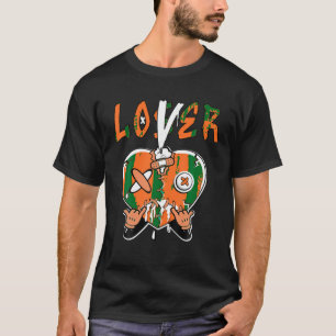 Loser Lover Tropfen Orange Herz Matching White T-S T-Shirt