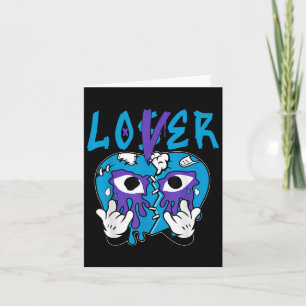 Loser Lover Tropfen T-Shirt Farbe Aqua passt zusam Karte