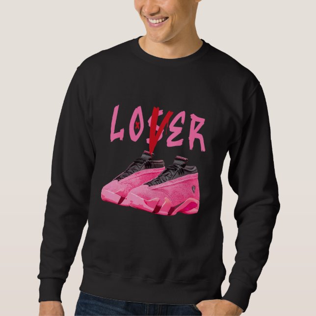 Loser Tropfen Schuhe Sneaker Match 14 Shocking Pin Sweatshirt (Vorderseite)