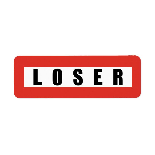LOSER Verbotszeichen (Vorne)