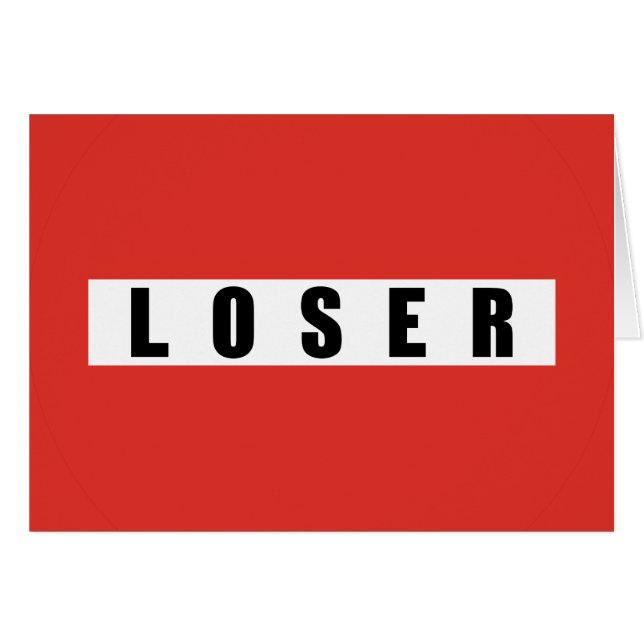 LOSER Verbotszeichen (Vorderseite (Horizontal))