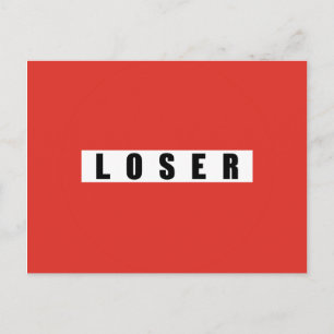 LOSER Verbotszeichen Postkarte