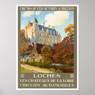 Loses France vintage travel Poster