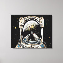 Losgelöst in raumsgestuften Canvas Print Leinwanddruck