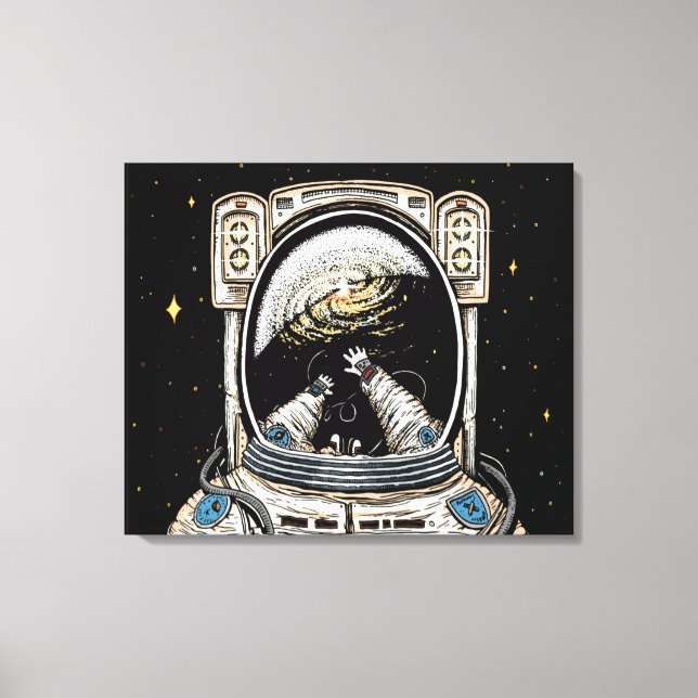 Losgelöst in raumsgestuften Canvas Print Leinwanddruck (Vorderseite)