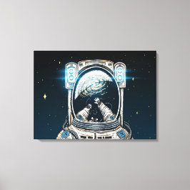 Losgelöst in raumsgestuften Canvas Print Leinwanddruck