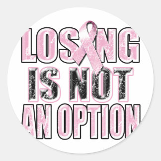 Losing ist keine Option.png Runder Aufkleber