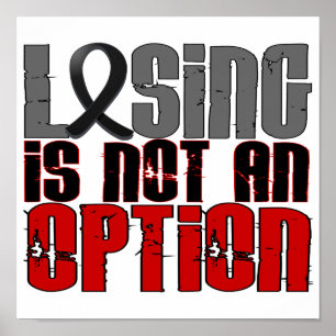 Loslassen ist keine Option Melanom Poster