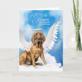 Loss of a Dog Bloodhound Angel Pet Sympathy Karte