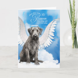Loss of a Dog Irish Wolfhound Angel Pet Sympathy Karte