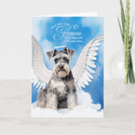 Loss of a Dog Schnauzer Angel Pet Sympathy Karte