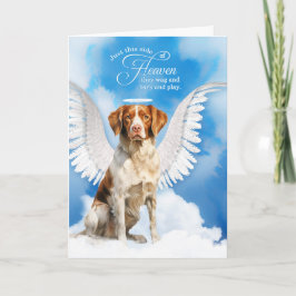 Loss of Dog Brittany Spaniel Pet Sympathy Karte