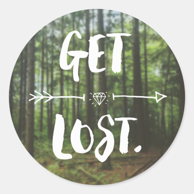 Lost (1.0)-Aufkleber Runder Aufkleber (Vorderseite)
