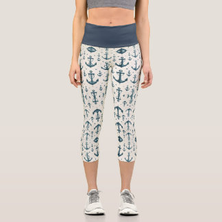 Lost Anchors Capri Leggings