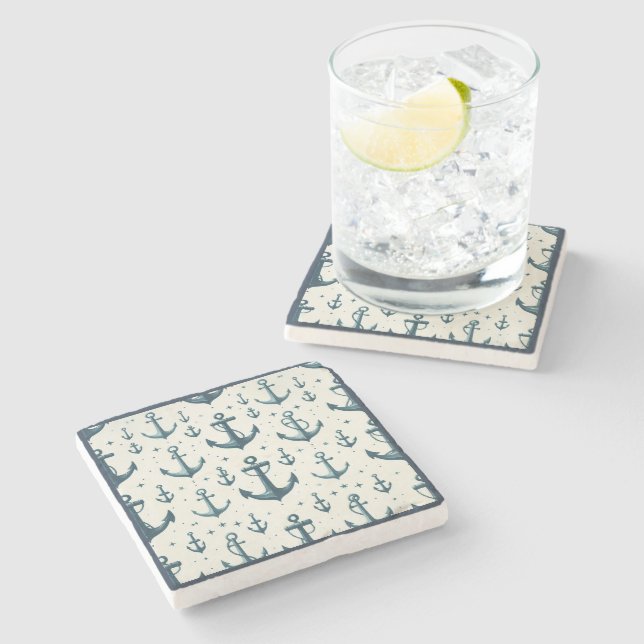 Lost Anchors Steinuntersetzer (Seitenansicht)