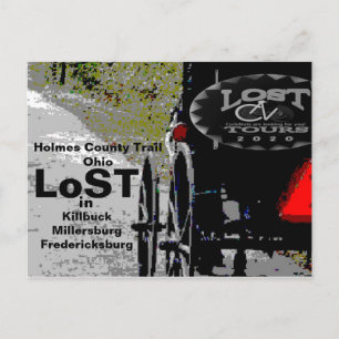 LoST auf dem Holmes Landkreis Trail, OH Postkarte