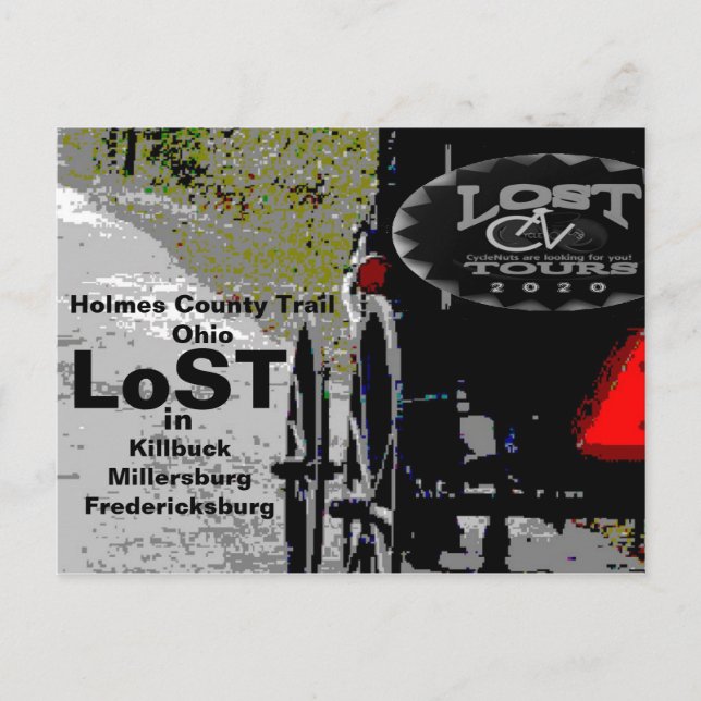 LoST auf dem Holmes Landkreis Trail, OH Postkarte (Vorderseite)