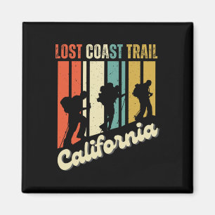 Lost Coast Trail Kalifornien Wandern Retro Berg Magnet