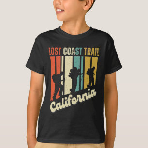 Lost Coast Trail Kalifornien Wandern Retro Berg T-Shirt