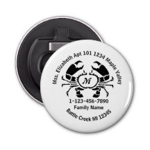 Lost Crab Monogram Family Zuhause-Adresse