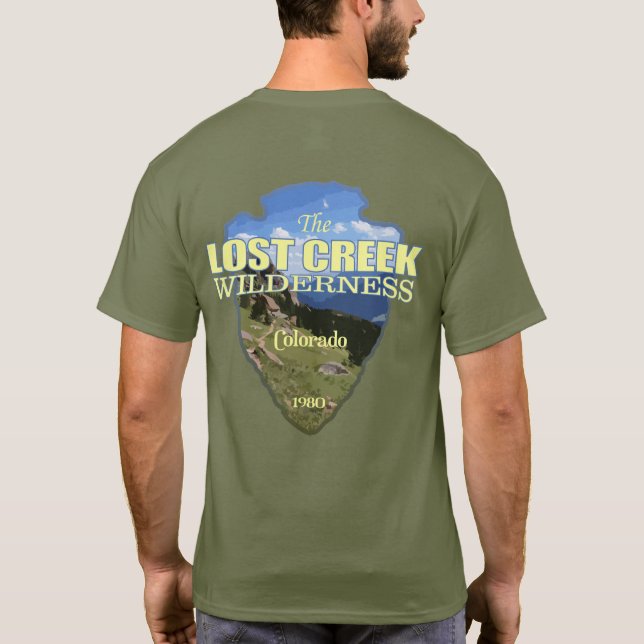 Lost Creek WA (Pfeilspitzen) T-Shirt (Rückseite)