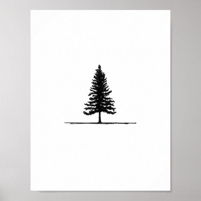 Lost: Einsamer Baum Poster (Vorne)
