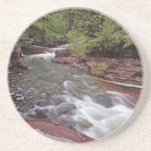 Lost Horse Creek im Waterton-Lakes-Nationalpark Sandstein Untersetzer