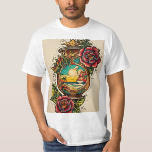 Lost in der Tinte Oase, wo Tattoos Paradies trifft T-Shirt