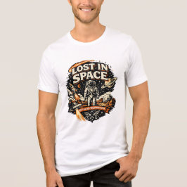 Lost In Space Ästhetik Vintage-Astronautendesign Tri-Blend Shirt