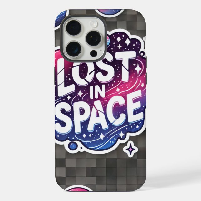 Lost in Space - Vibrant Galaxy Sticker iPhone Hülle (Rückseite)