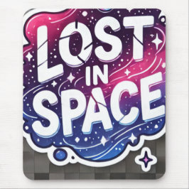 Lost in Space - Vibrant Galaxy Sticker Mousepad