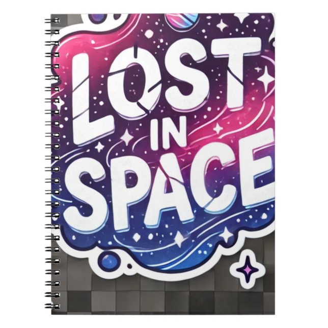 Lost in Space - Vibrant Galaxy Sticker Notizblock (Vorderseite)