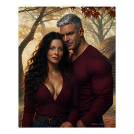 Lost in The Amber Glow of Autumn Poster