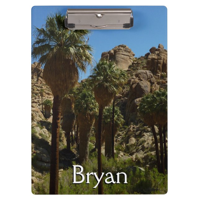 Lost Palms Oasis I at Joshua Tree National Park Klemmbrett (Vorderseite)