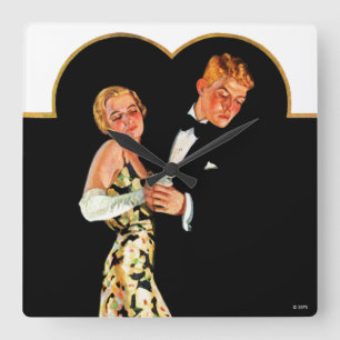 Lost Suspender Quadratische Wanduhr