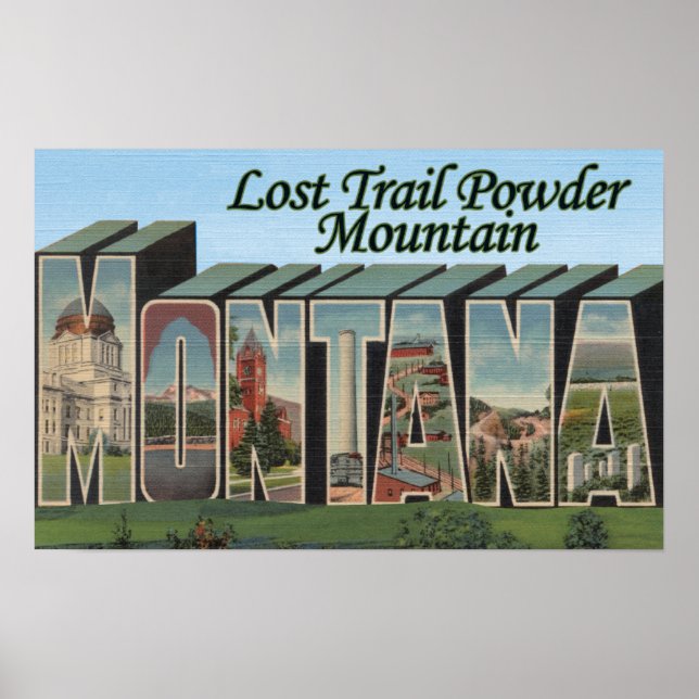 Lost Trail Pulver, Montana Poster (Vorne)