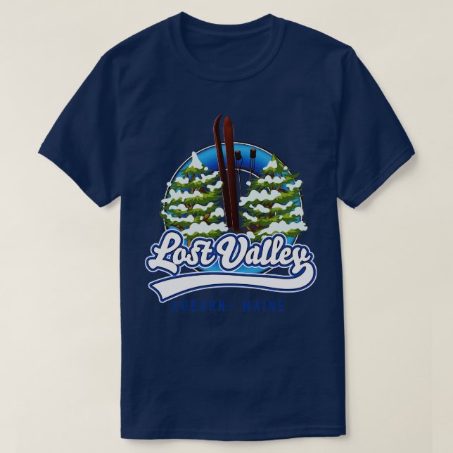 Lost Valley Auburn Maine Ski T-Shirt (Design vorne)