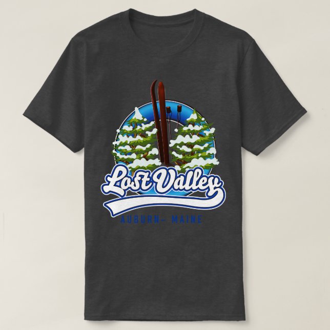 Lost Valley Auburn Maine Ski T-Shirt (Design vorne)