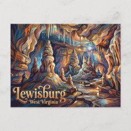 Lost World Caverns USA Postkarte