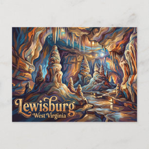 Lost World Caverns USA Postkarte