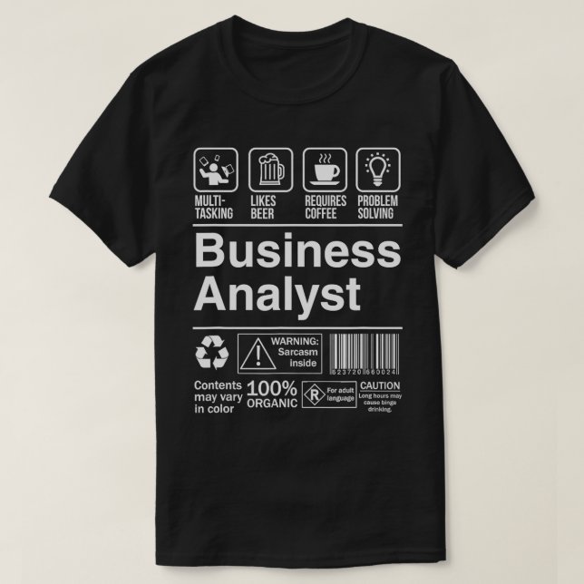 Lösung für das Problem mit dem Handelsanalyst-Etik T-Shirt (Design vorne)